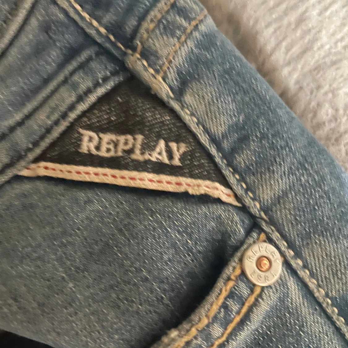 Replay Grover ljusblå straight jeans - 1