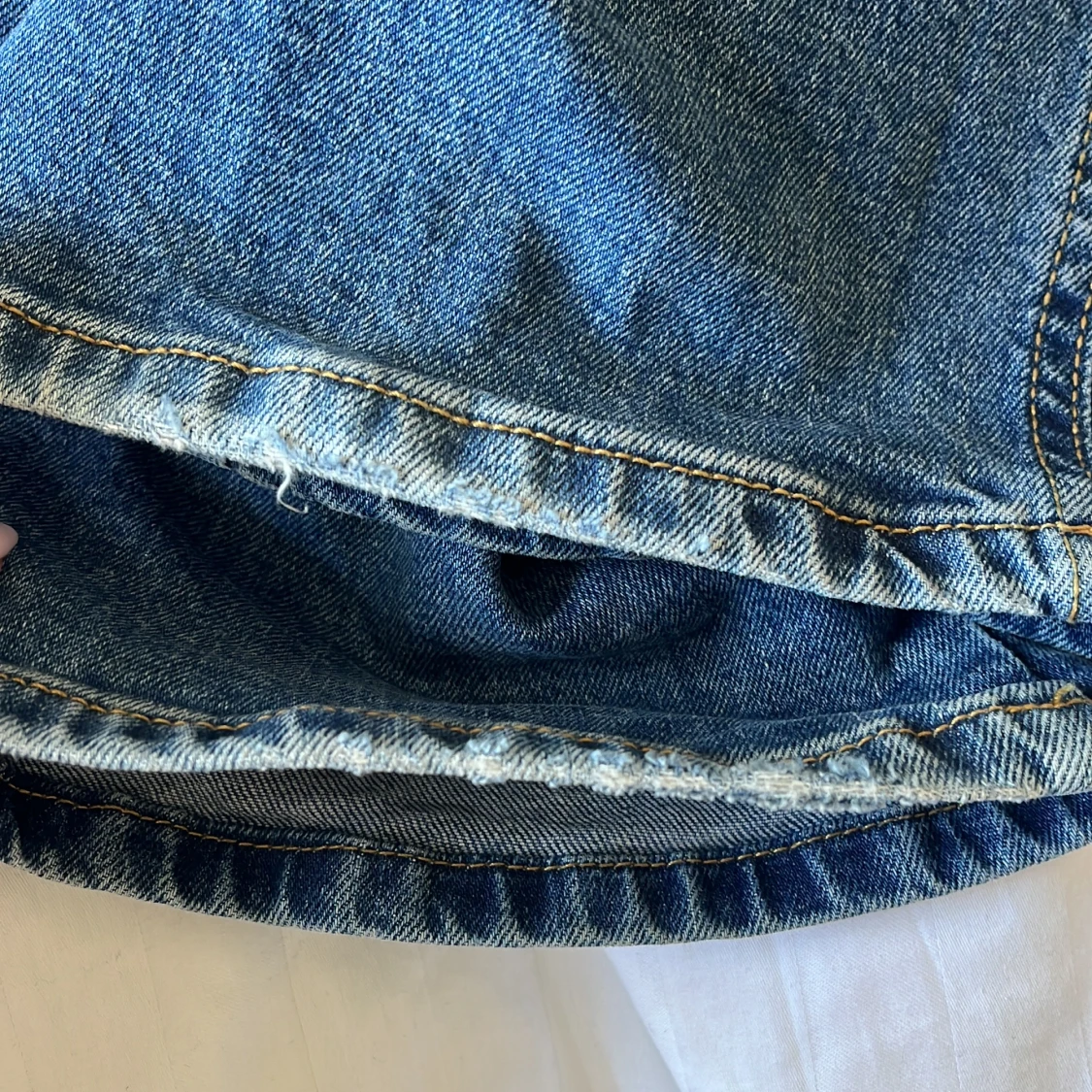 Blå bootcut jeans från 157 - 3