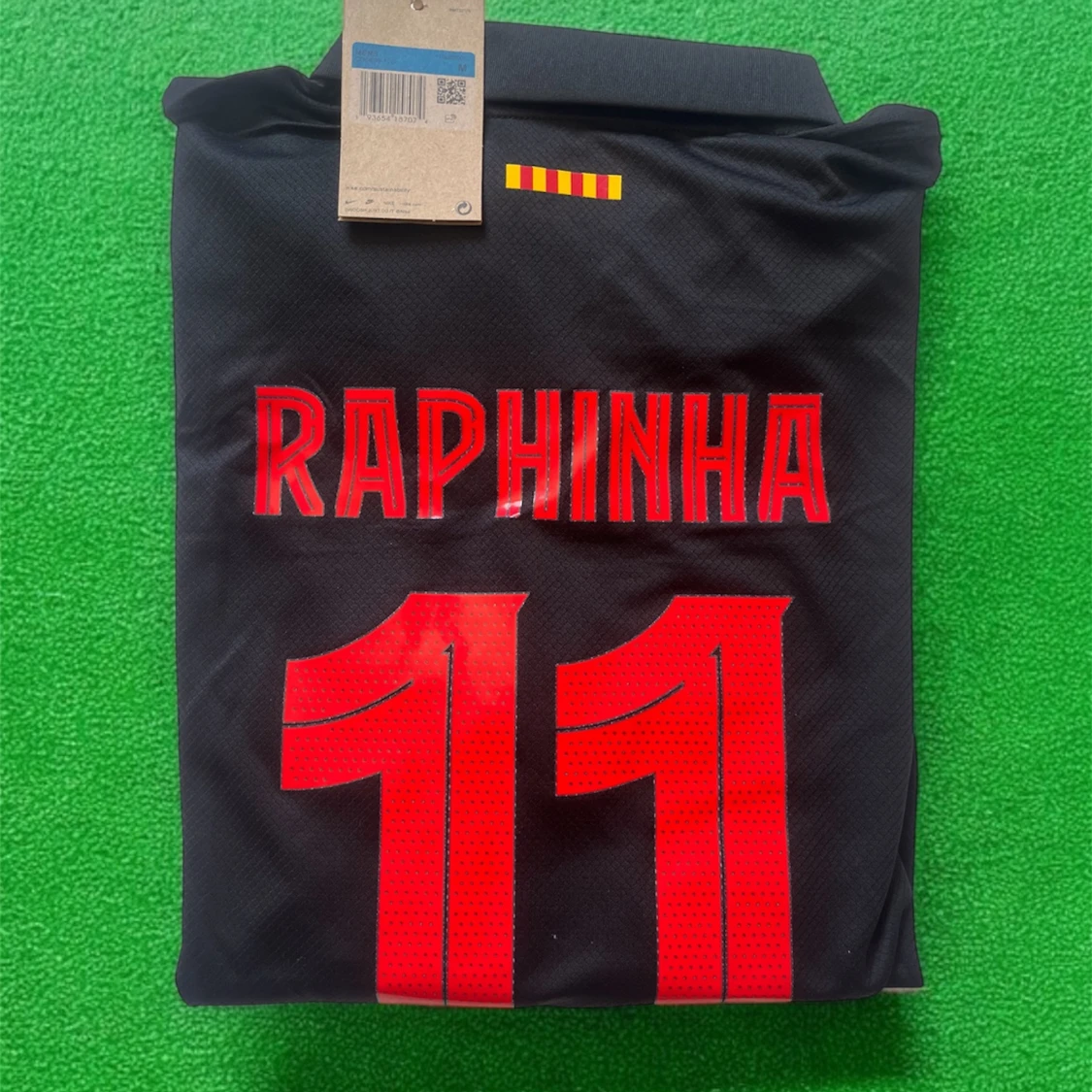 FC Barcelona Raphinha #11 svart matchtröja - 2