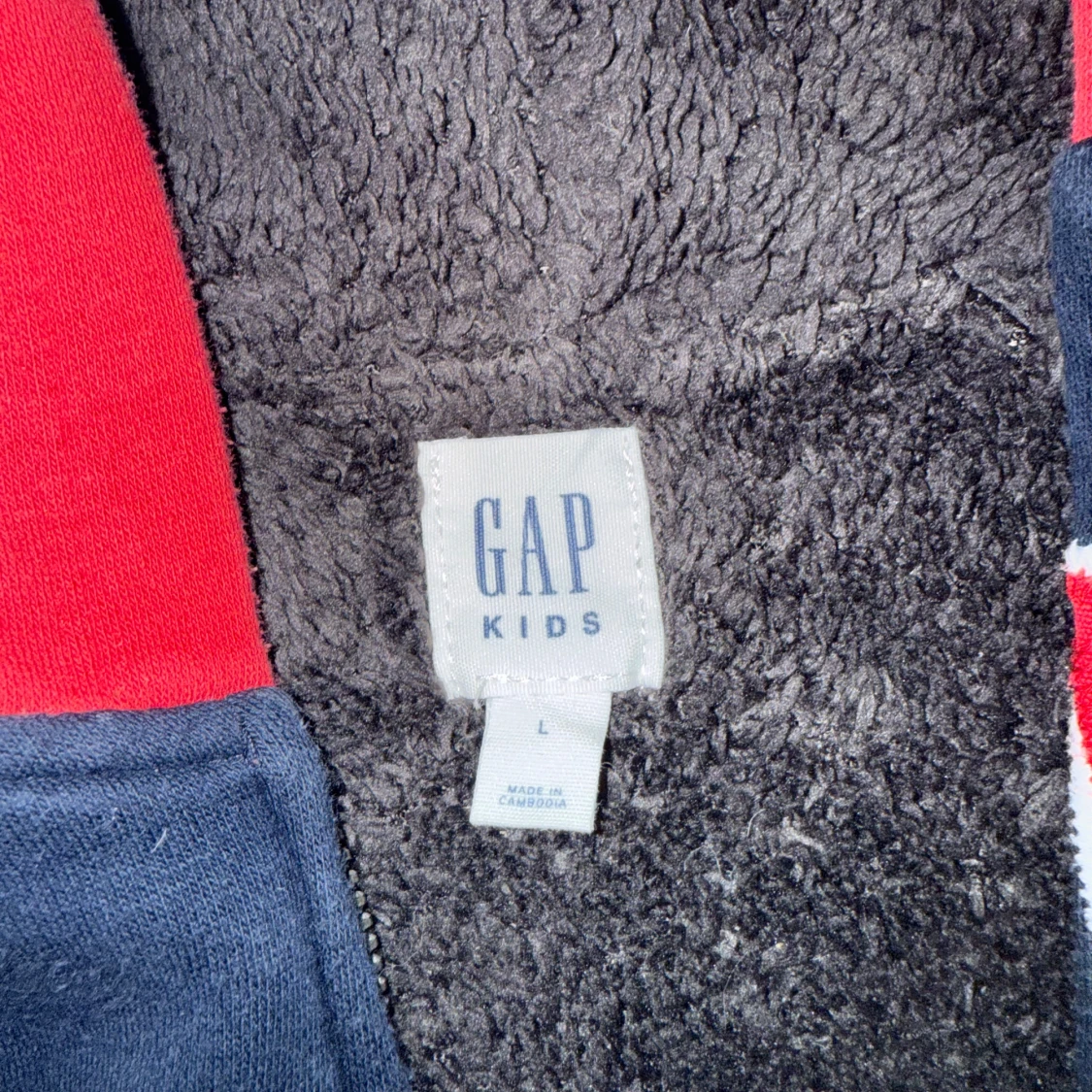 Blå och röd hoodie från GAP Kids - 1