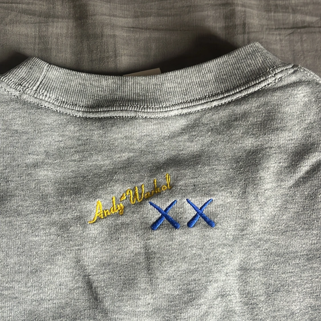 KAWS x Warhol grå sweatshirt Uniqlo S - 4