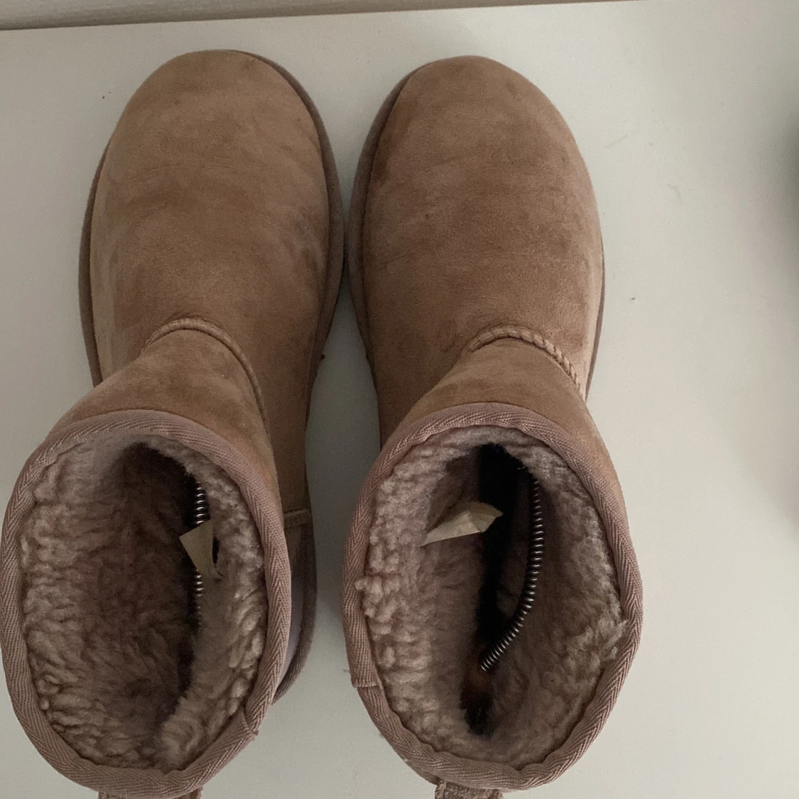 UGGs i beige/puderrosa mocka - 2