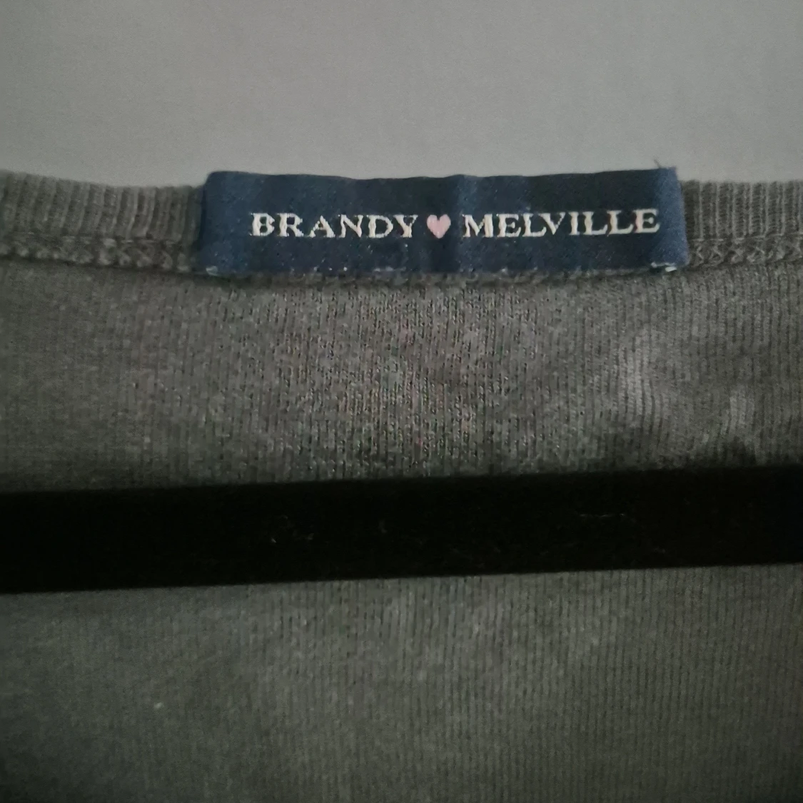 Grå långärmad topp Brandy Melville - 1