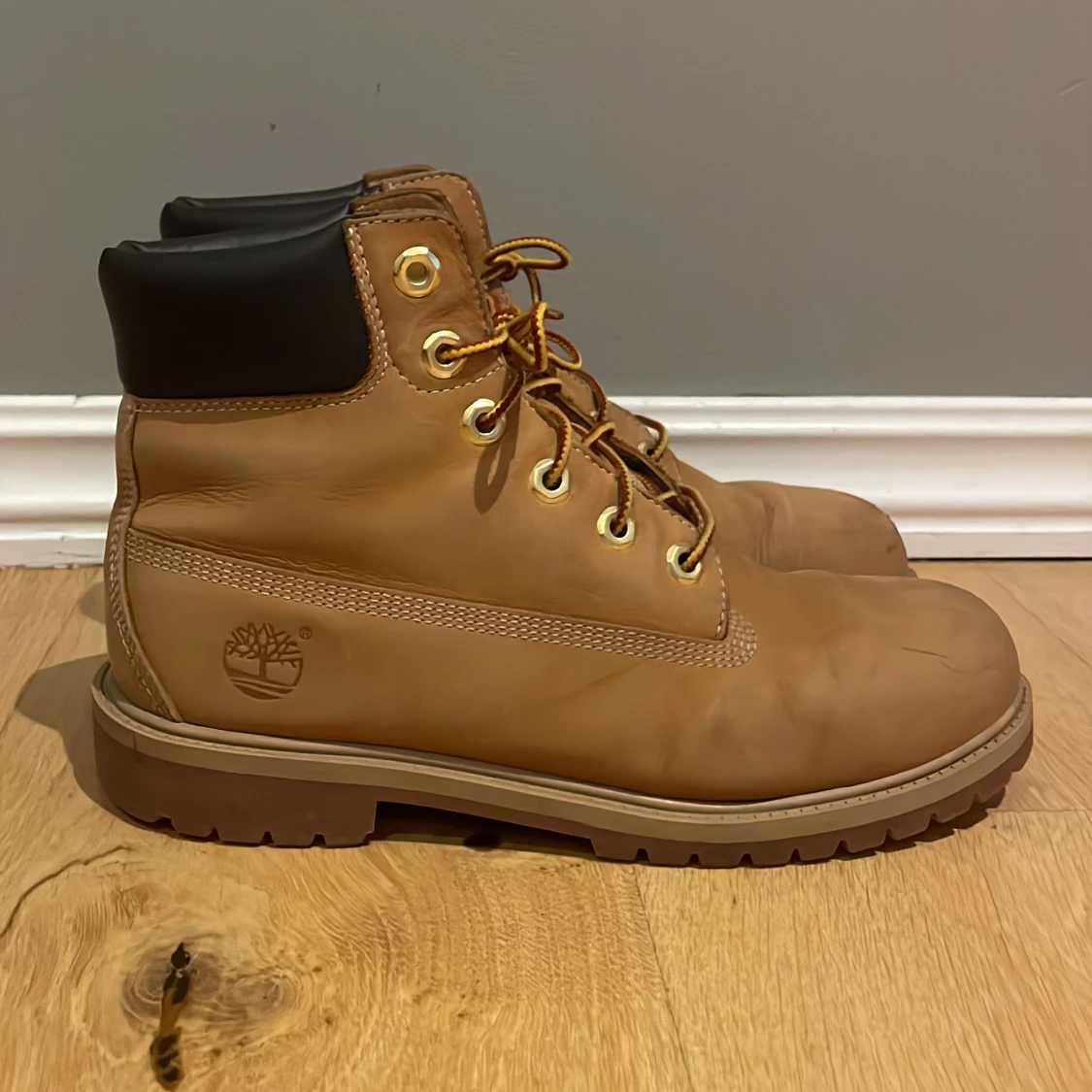 Timberland boots i beige skinn - 1