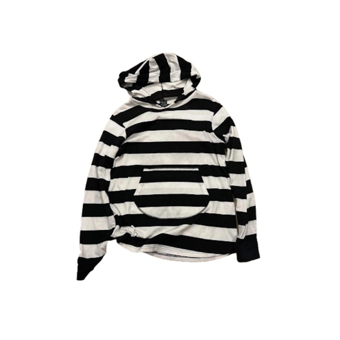 Number Nine Svart & Vit Hoodie