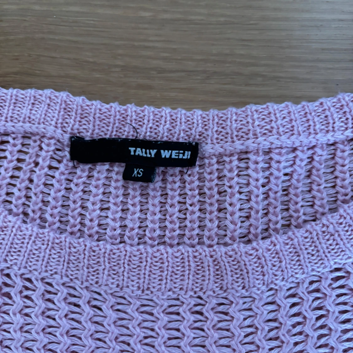 Ljusrosa stickad tröja från Tally Weijl - 2