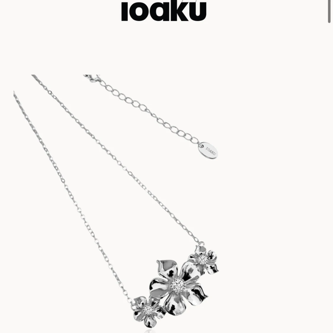 IOAKU silverset med blommor, rostfria - 1