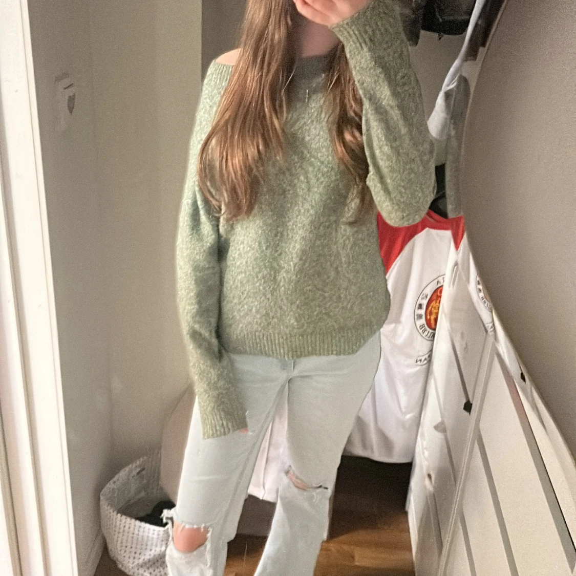 Grön stickad tröja från Vero Moda - 1