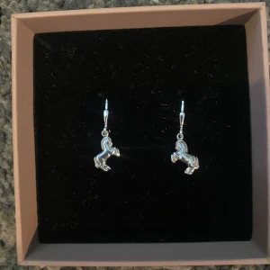 Häst örhängen  - Silver örhängen med hästar🦄💞🥰 säljer då jag inte använder silver,  jag har aldrig använt dem så dem är som nya!🤗skriv om ni har några frågor💞