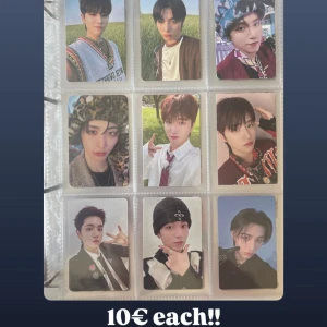 boynextdoor photocards  - säljer även mina boynextdoor pcs!! alla är i mycket bra skick, vid intresse kontakta mig 💞 packar med sleeve, toploader och kommer med freebies!! de som köper fler pcs kommer att prioriteras!! 1€ = 12kr!! jag är inte ansvarig för postens slarv!!