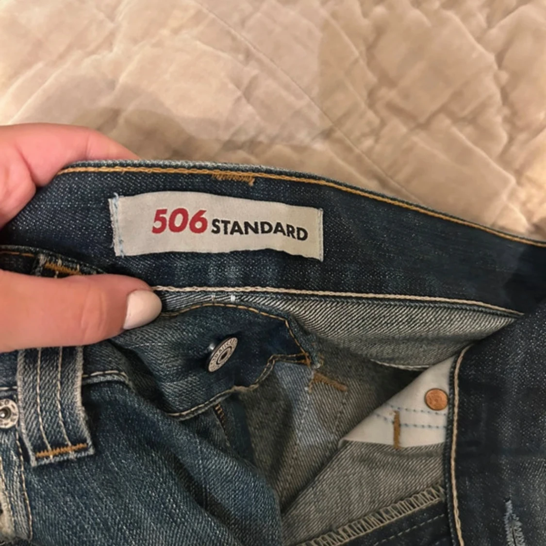 Levi's 506 jeans bootcut blå denim - 2