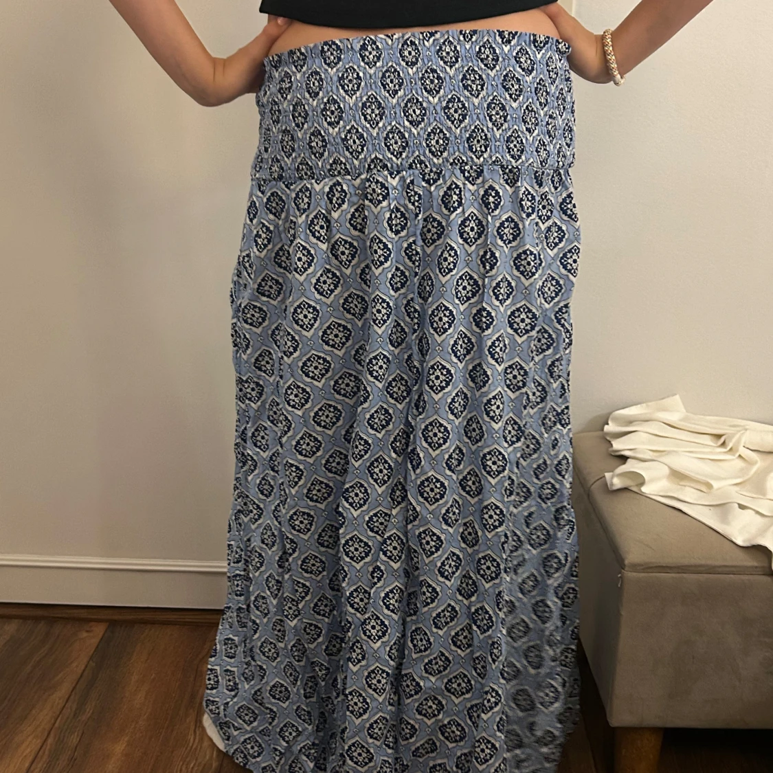 Blå långkjol från Gina Tricot - 1