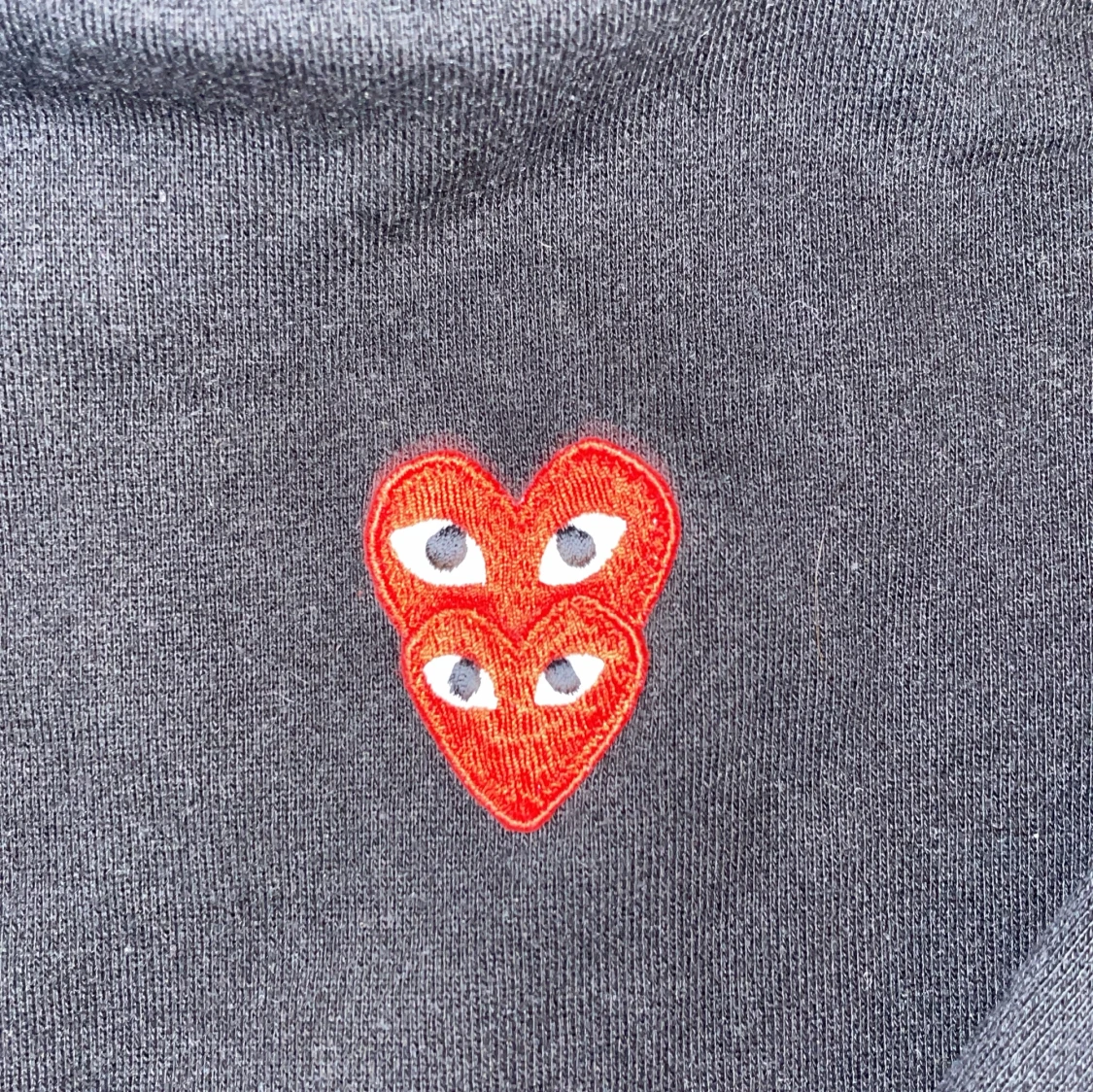 Svart hoodie Comme des Garçons Play S - 2