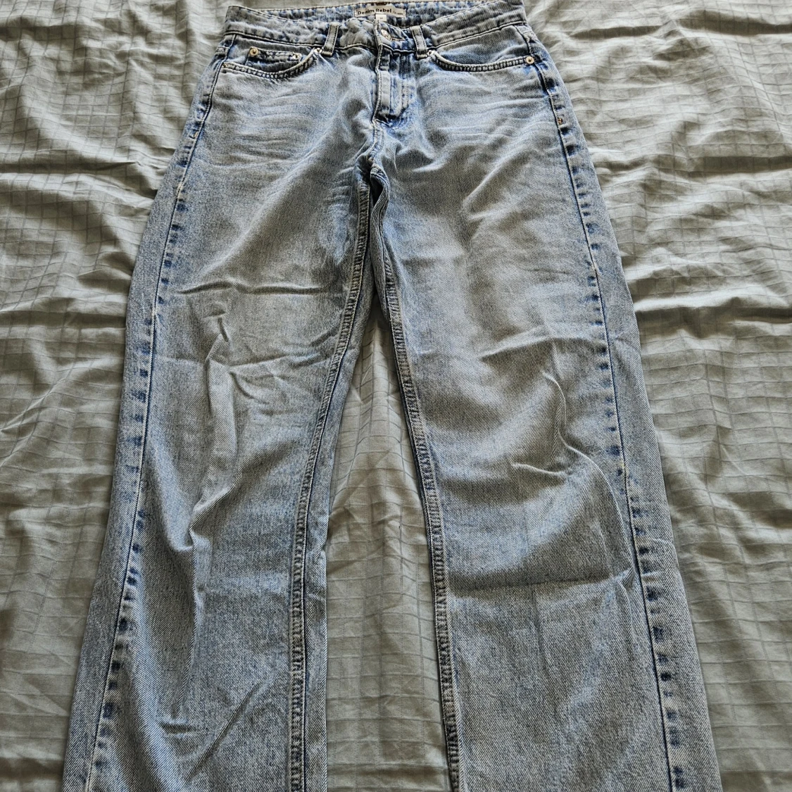 Ljusblå raka jeans Denim Rebel 36