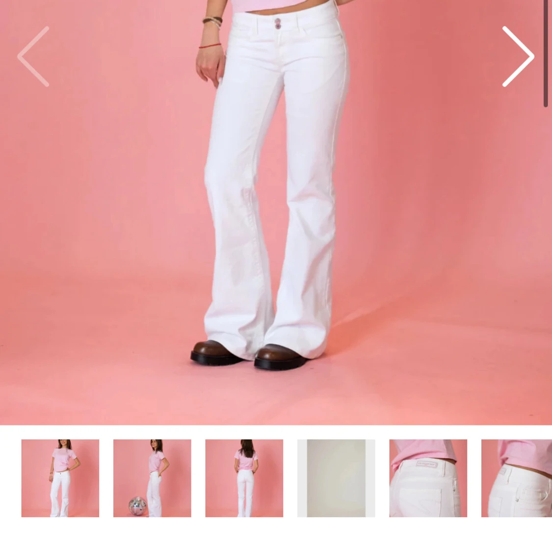 Vita bootcut jeans från Din Vintage Shop - 1