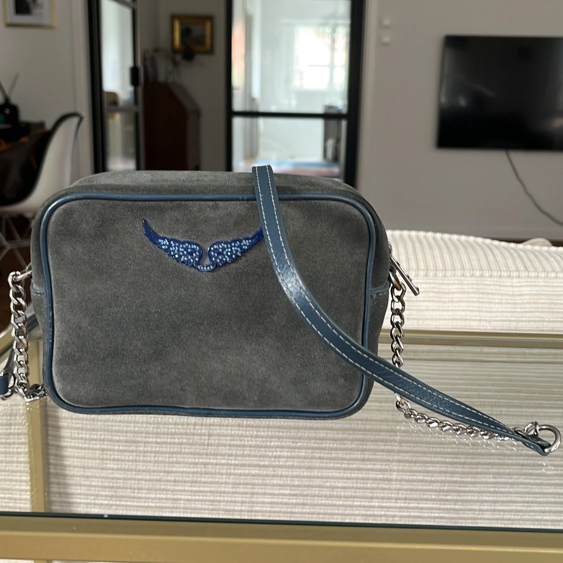 Grå mocka axelväska Zadig & Voltaire - 2