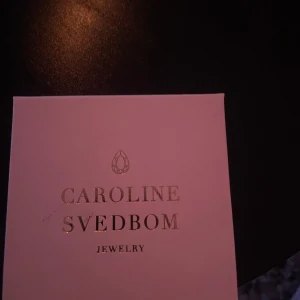Caroline Svedbom armband  - Supersnyggt armband från Caroline Svedbom i guldton med två stora, glittriga kristaller i transparent färg på varje ände. Kvitto finns ej  Möts upp eller fraktar 🌸