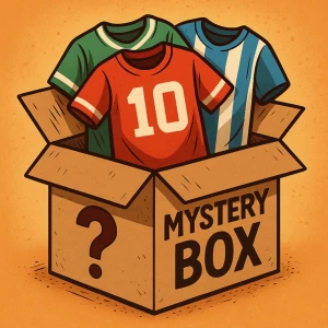 Mystery Box med fotbollströja - Mystery Box med en fotbollströja i. Perfekt för dig som gillar överraskningar och fotbollsstil.