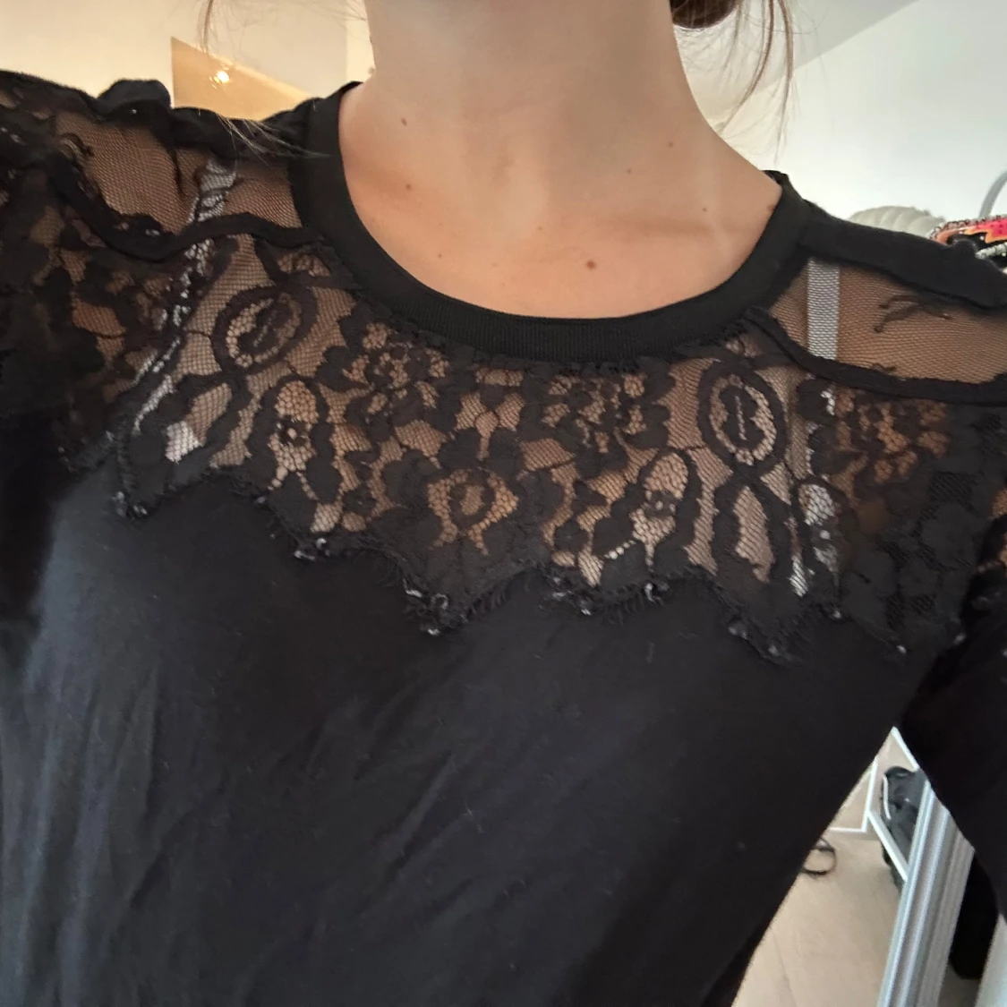 Svart spetsblus  - 2