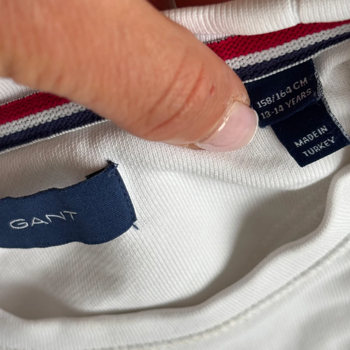 Vit långärmad tröja från GANT - 2