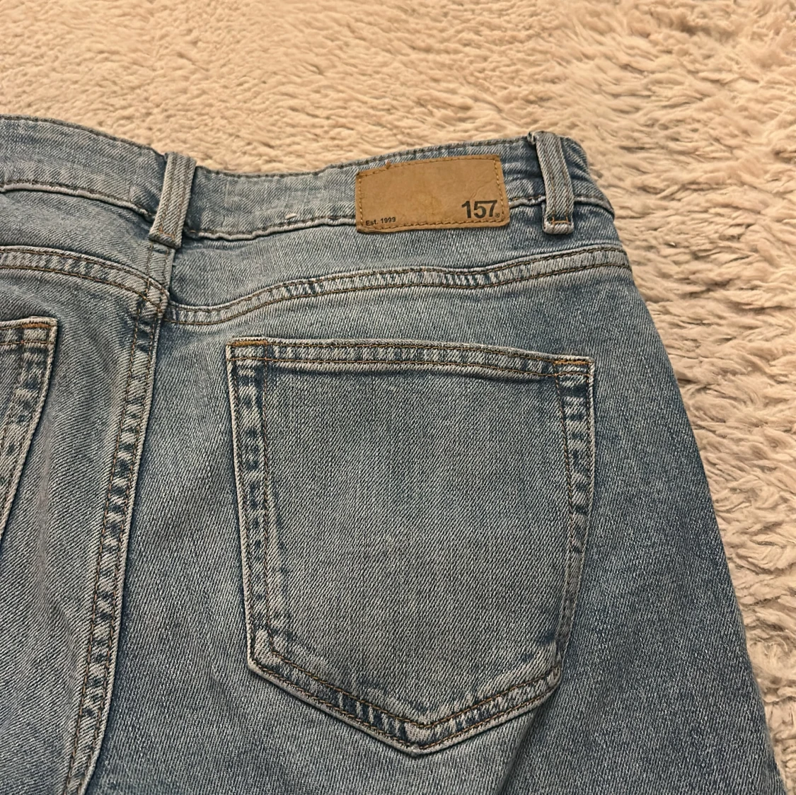 Blå bootcut jeans från 157 - 2