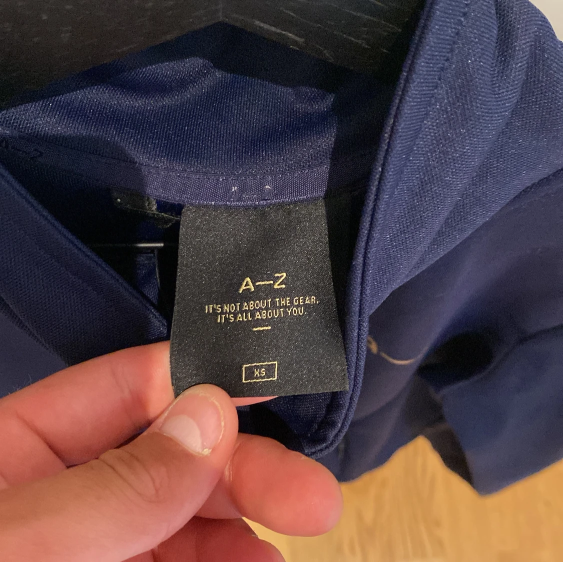 Mörkblå zipjacka från A–Z, XS - 2