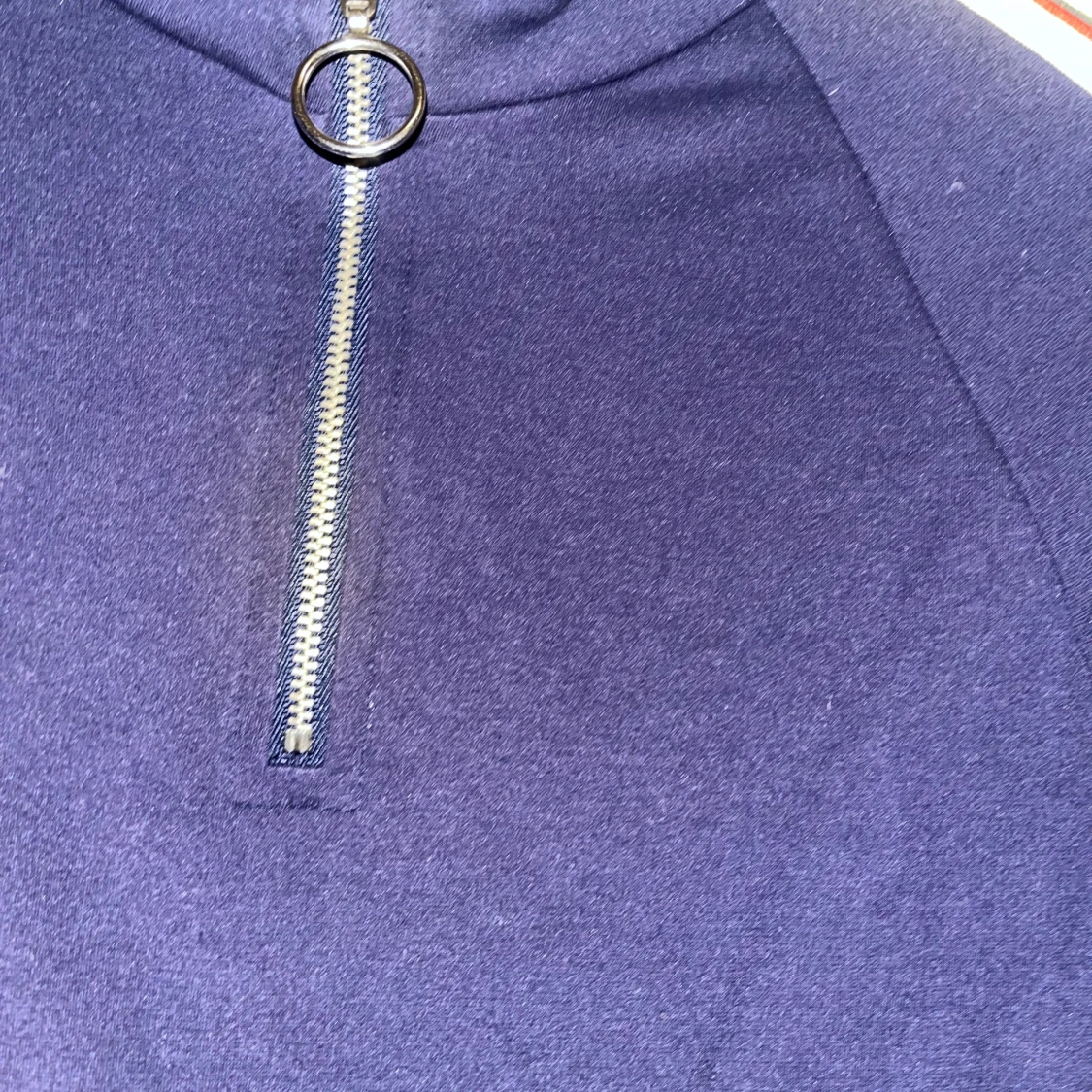 Mörkblå sportig klänning med dragkedja - 2