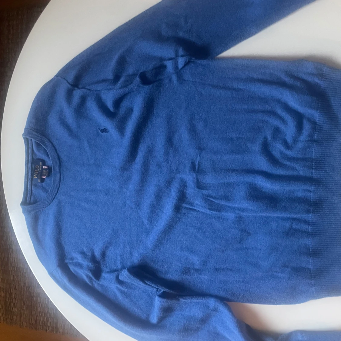 Blå stickad tröja från Polo Ralph Lauren - 1