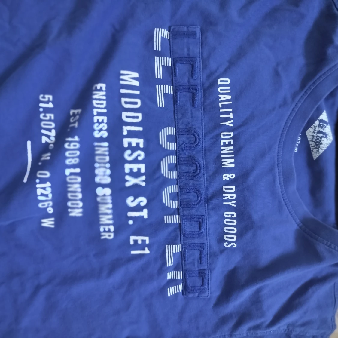 Blå Lee Cooper t-shirt med tryck - 2