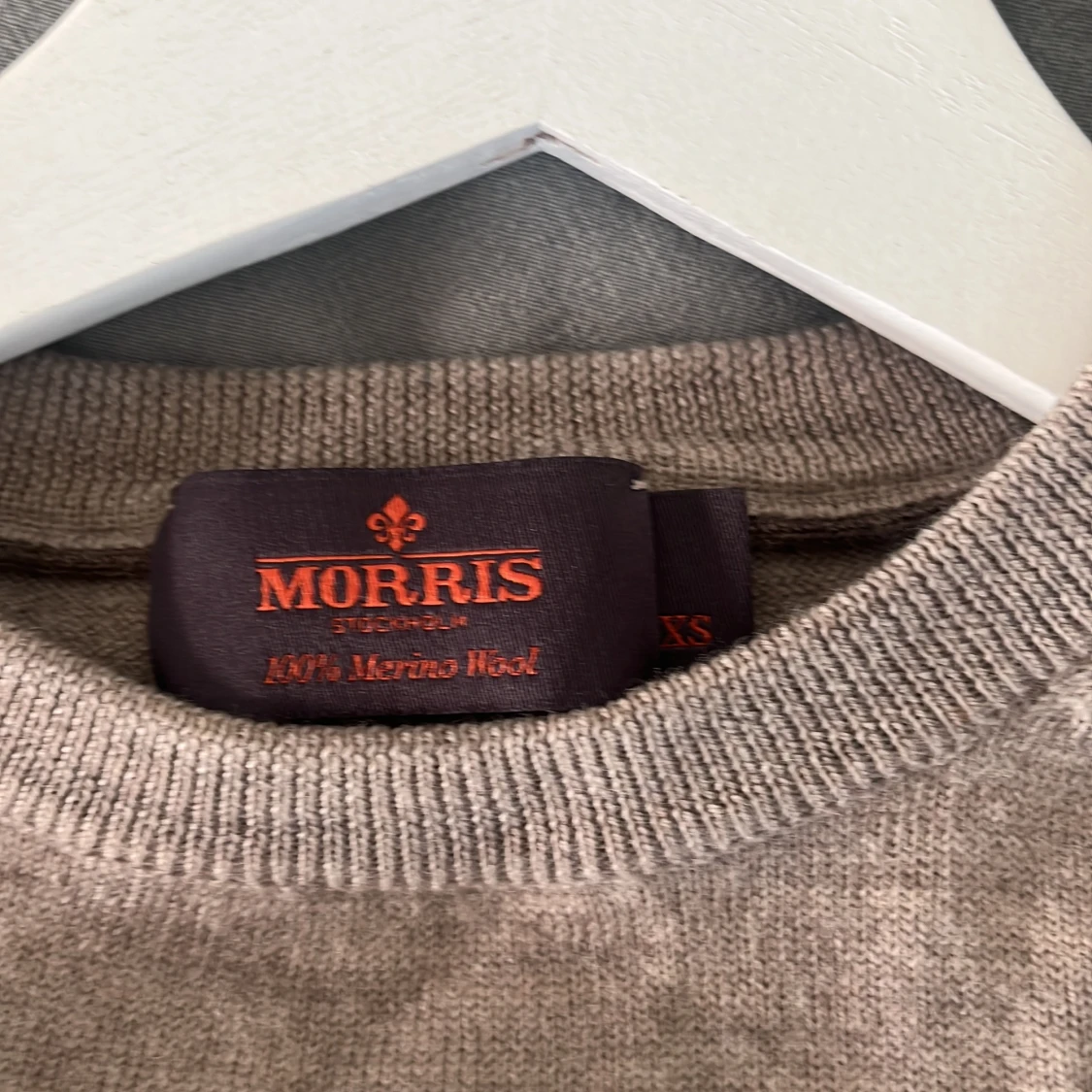 Beige merinoulltröja från Morris - 2