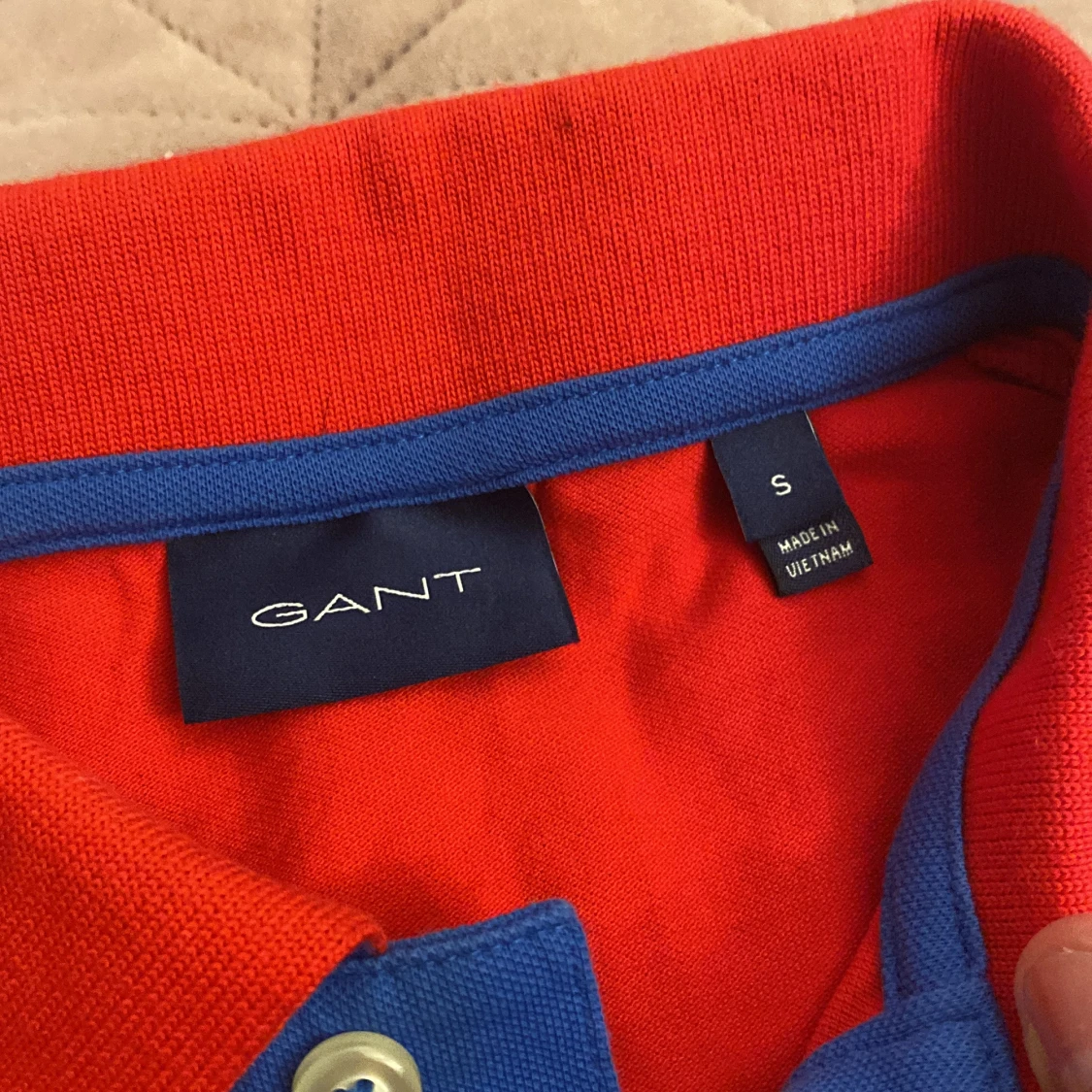 Röd pikétröja från GANT, storlek S - 2