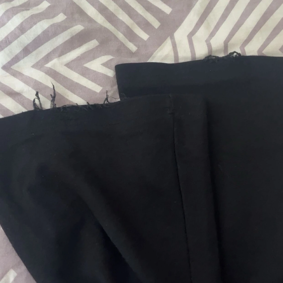 Svarta flared leggings - 4