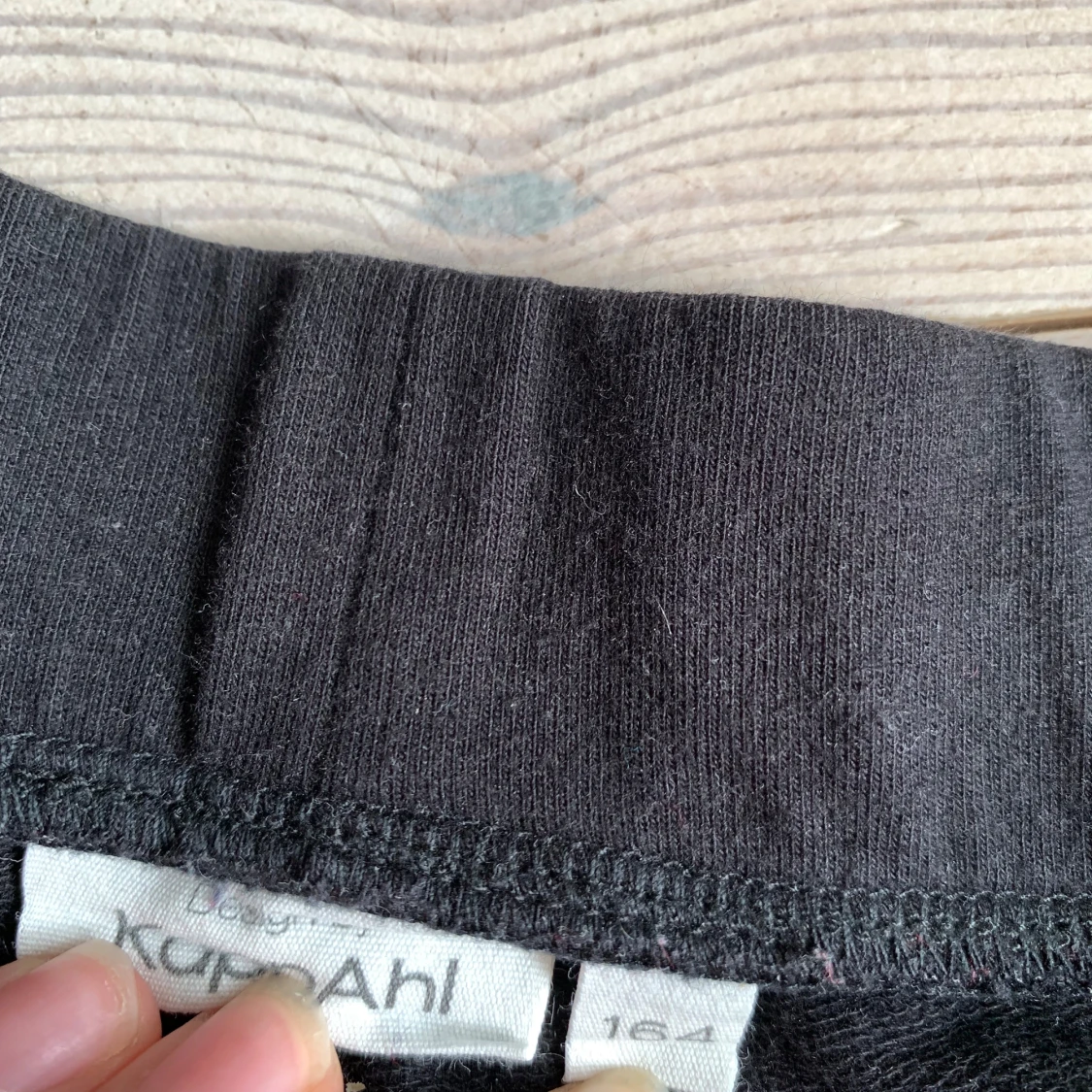 Svarta bootcut byxor från KappAhl - 1