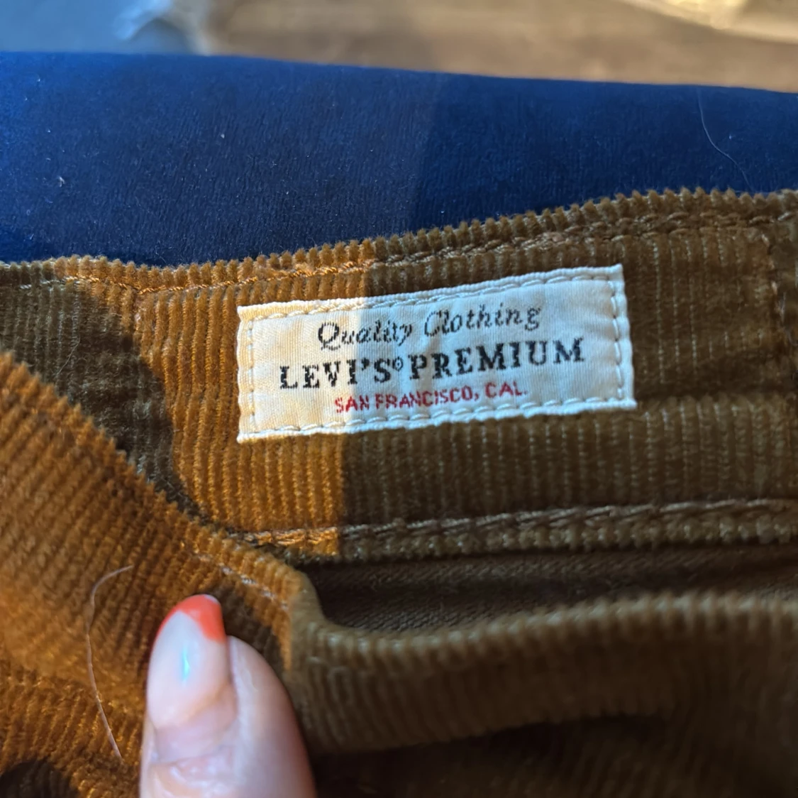 Levi's 511 bruna manchesterbyxor