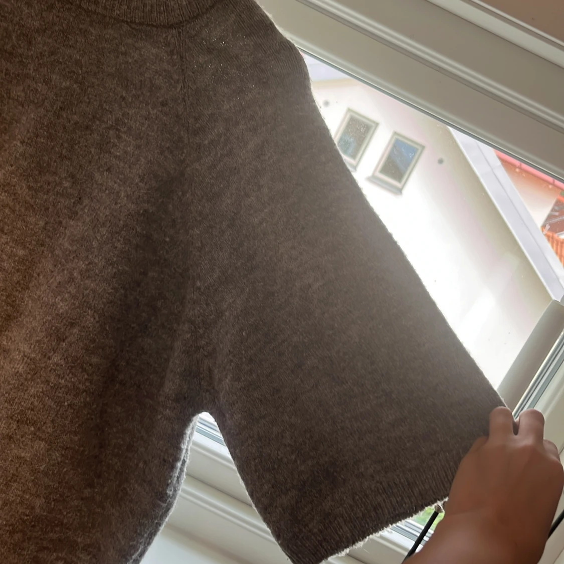 Grå stickad t-shert från 157, XS - 1