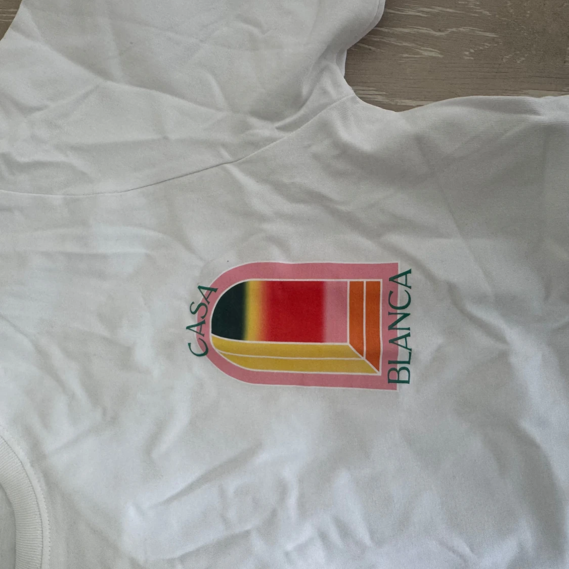 Casablanca Mirror T Shirt White/Pink - 2