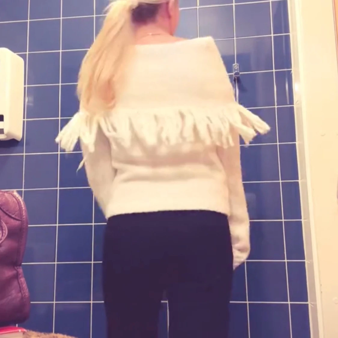 stickad tröja offshoulder - 3