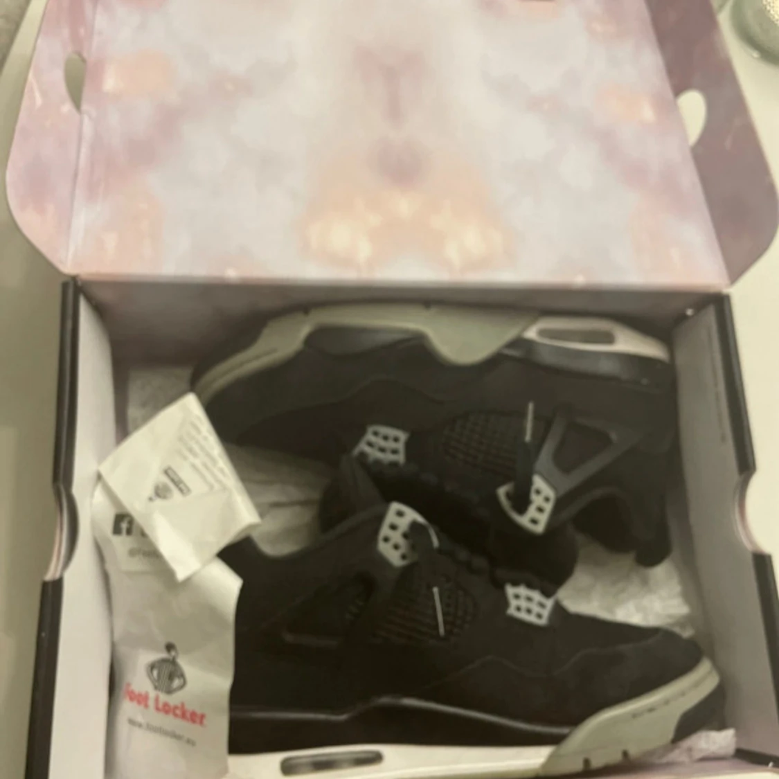 Jordan 4 black canvas - 2