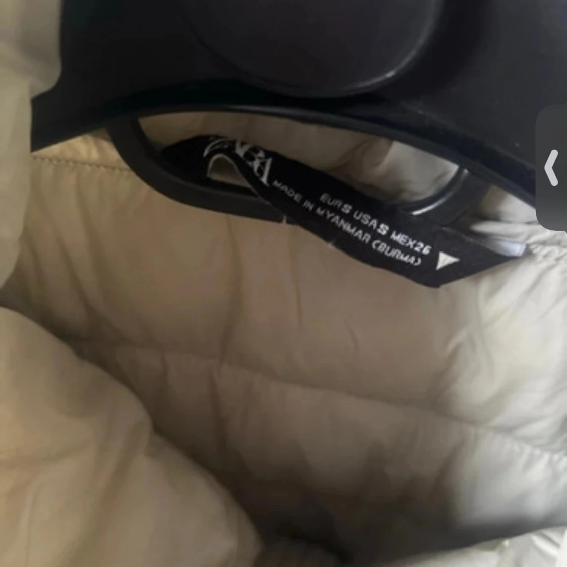 Beige quiltad dunväst - 1