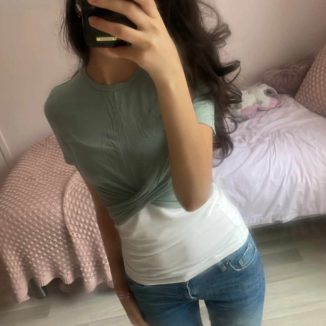 Mintgrön omlott-topp  - 2