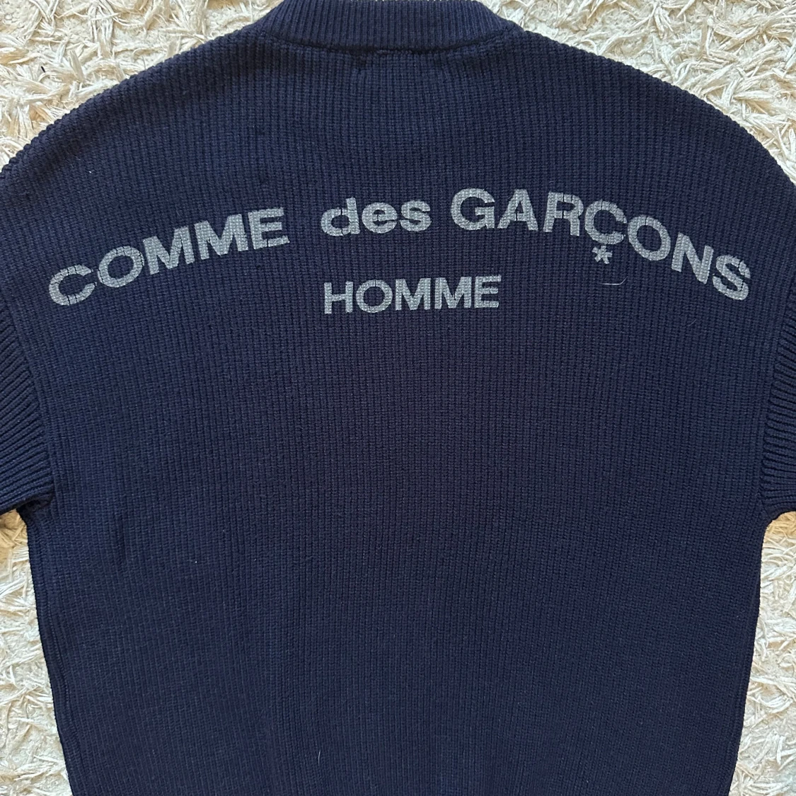 Mörkblå stickad tröja Comme des Garçons - 1