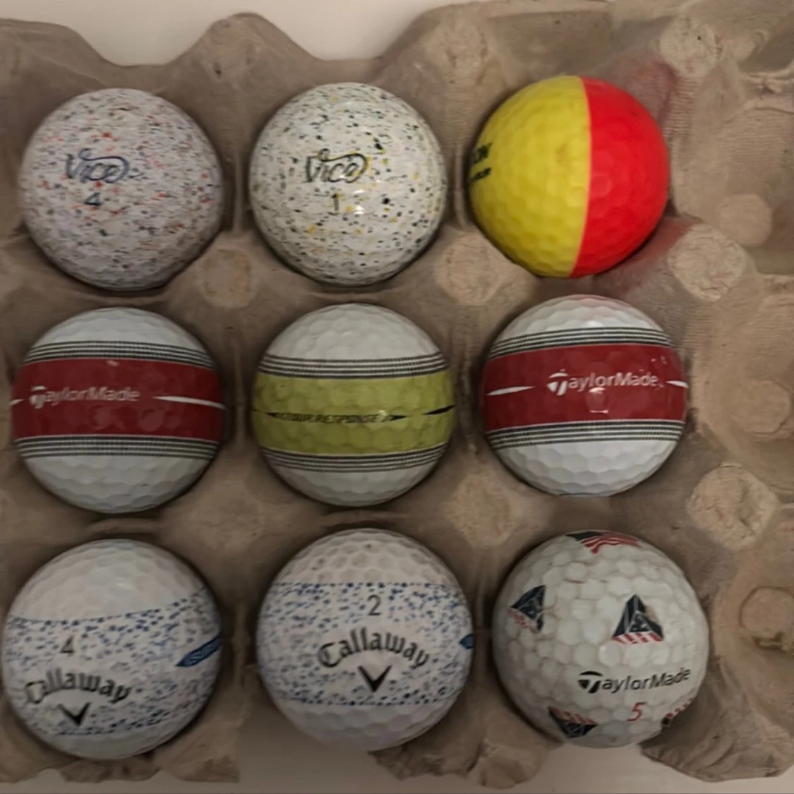 Golfbollar: Vice, TaylorMade, Callaway - 4