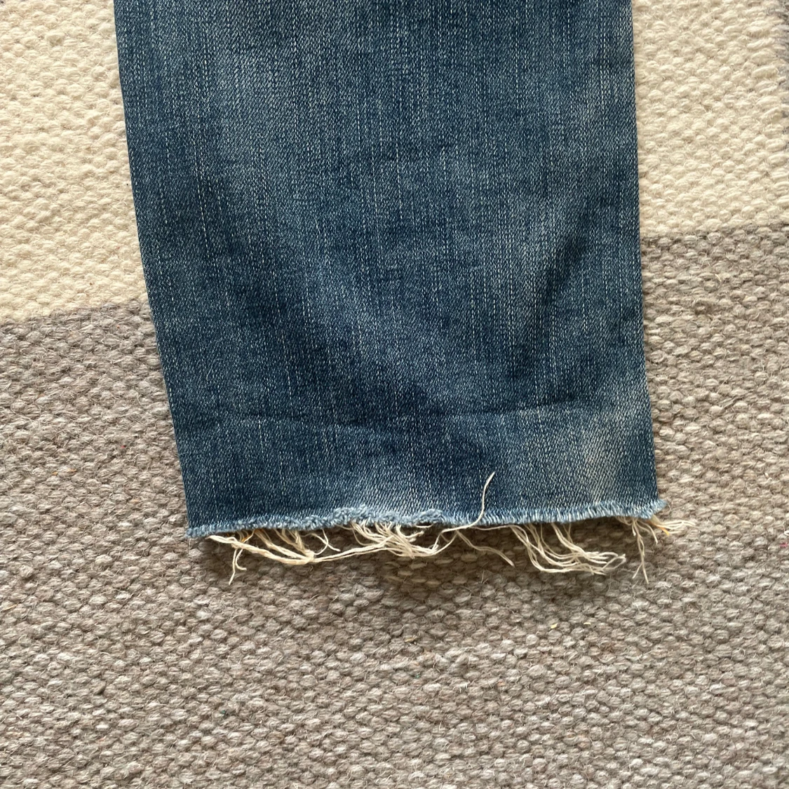 Blåa nudie jeans lean dean  - 4