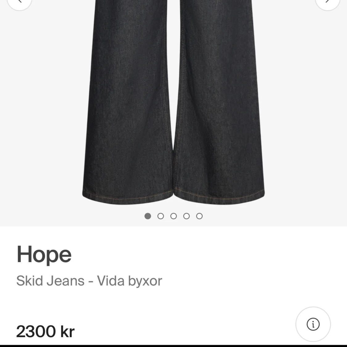 Hope Skid Jeans Wide blå byxor - 3
