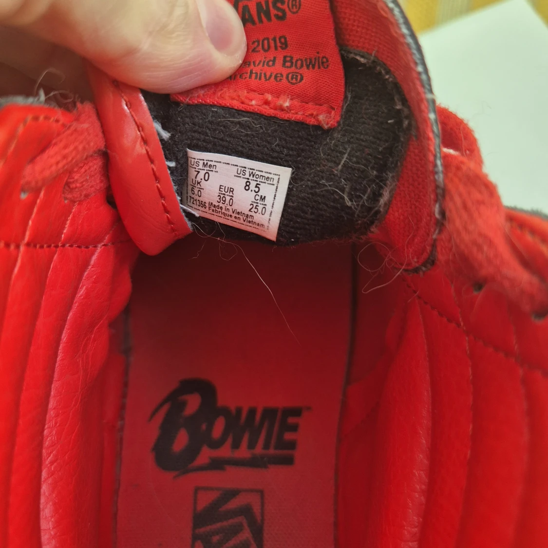 Röda Vans Bowie sneakers high - 2