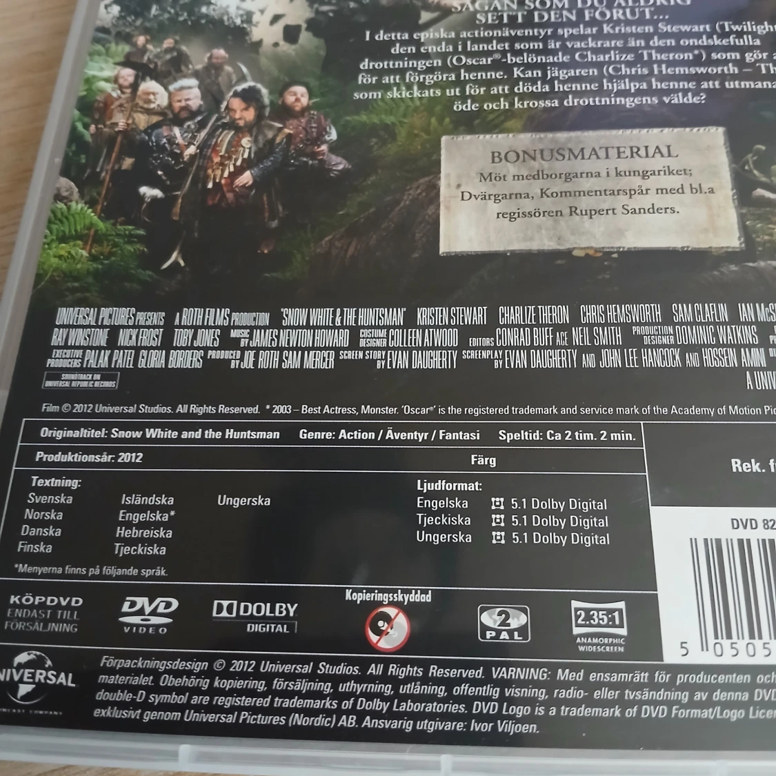 Snow White & the Huntsman dvd - 4