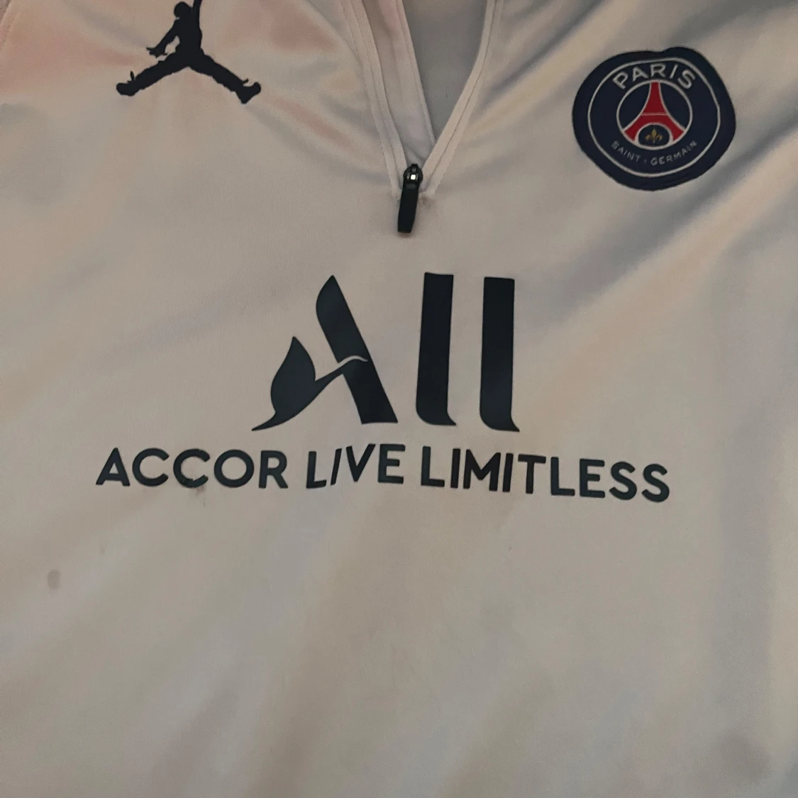 PSG x Jordan vit half zip tröja - 3