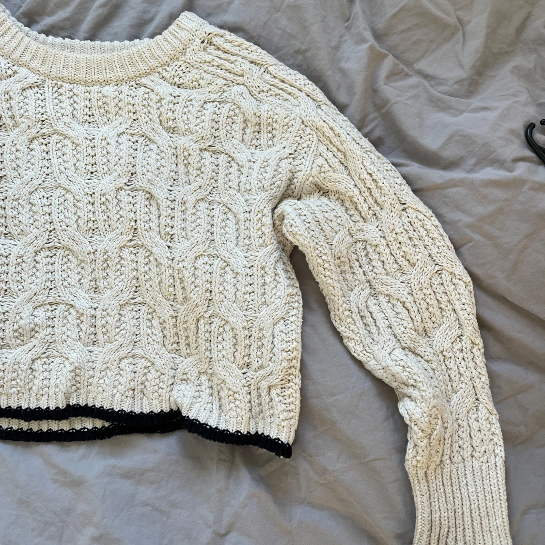 Beige stickad tröja från ZARA - 3