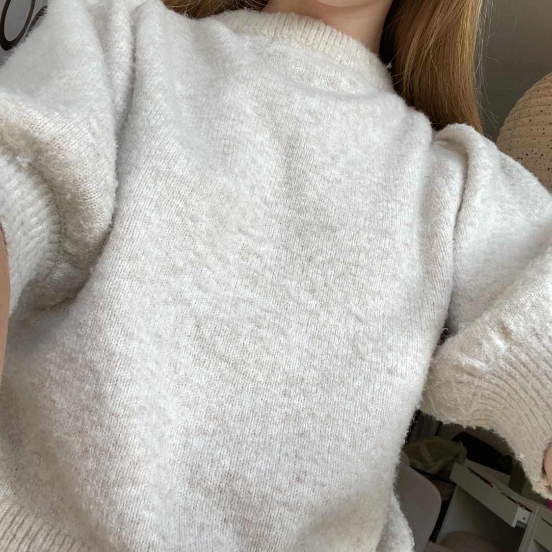 Beige stickad tröja från H&M - 3