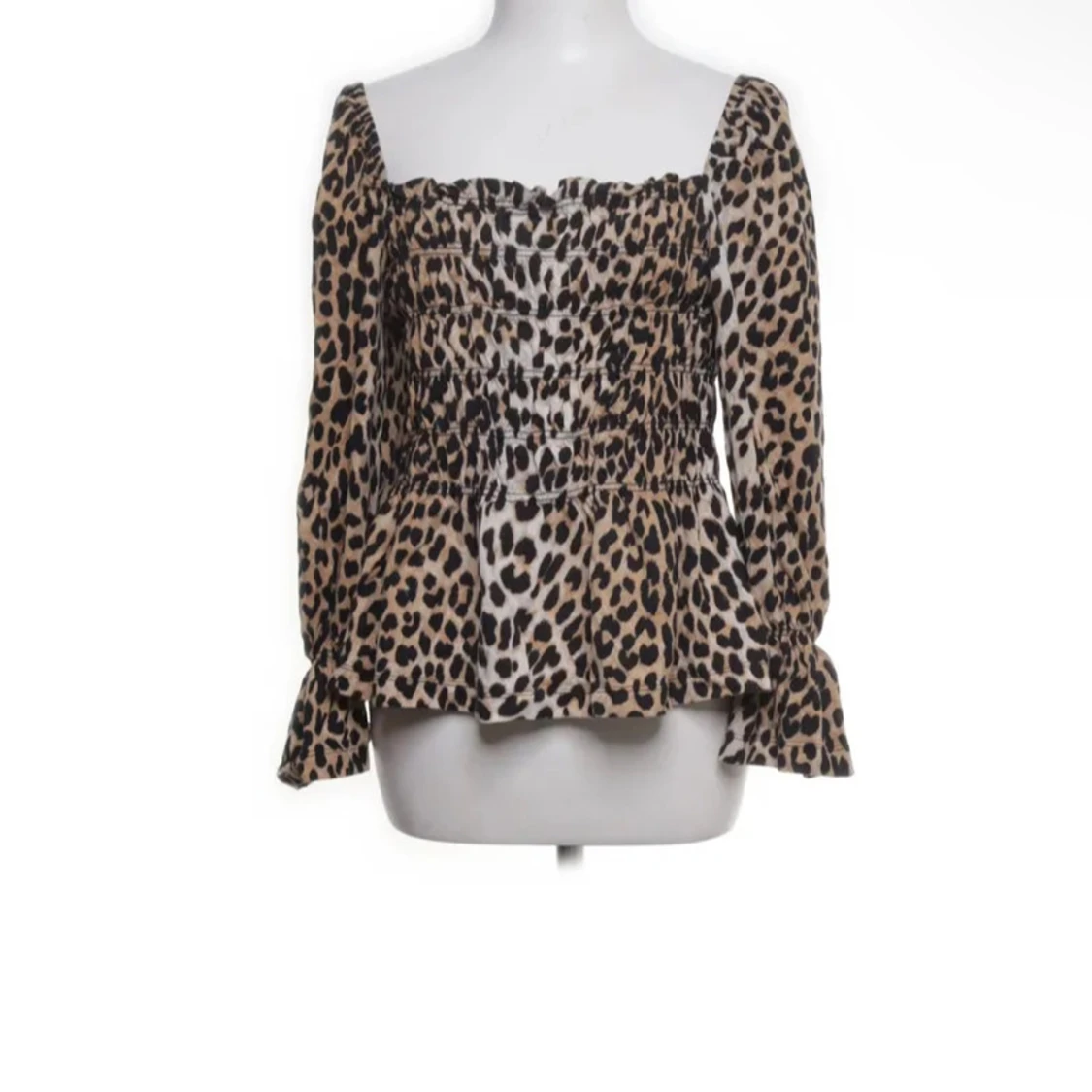 Leopardmönstrad blus från H&M